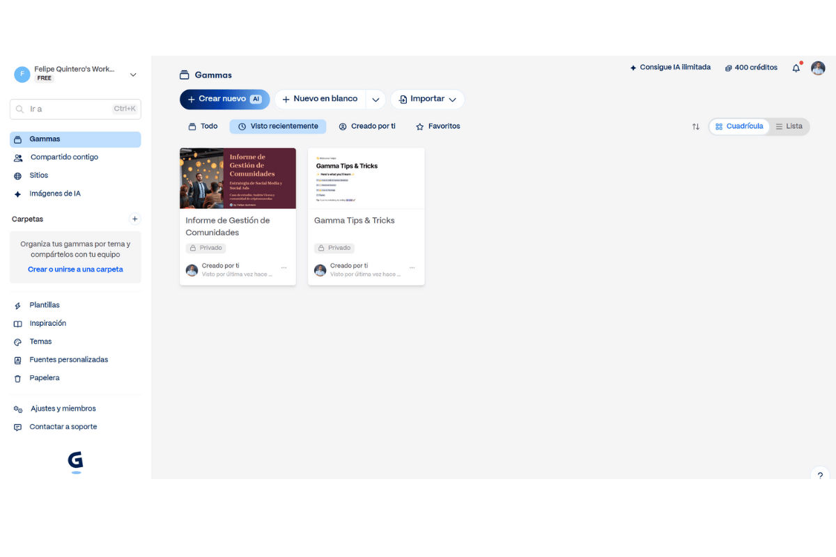 Gamma App qué es y cómo usarla para crear presentaciones y contenido con IA