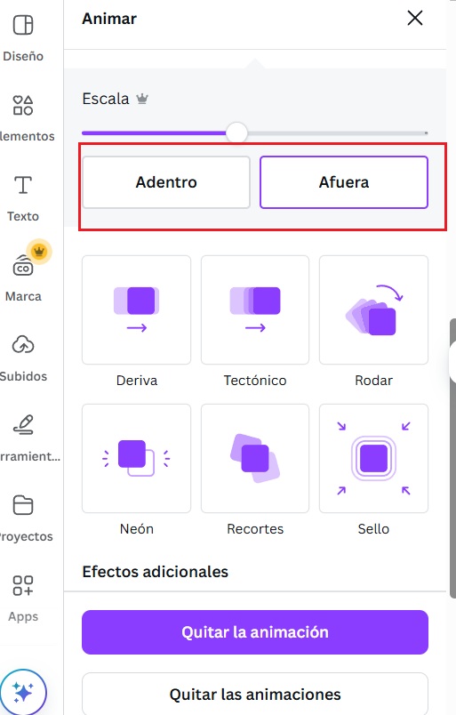 canva paso 3 animacion