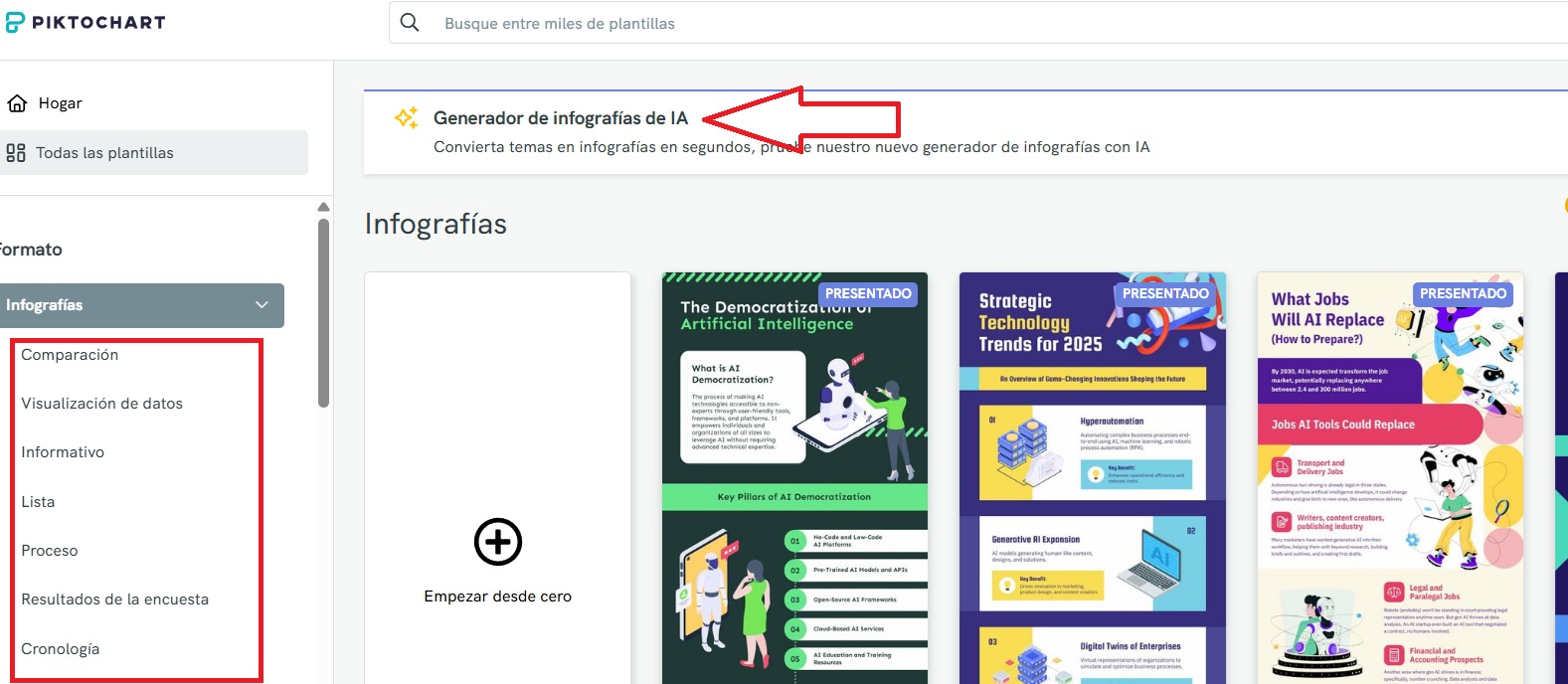 paso 2 Piktochart