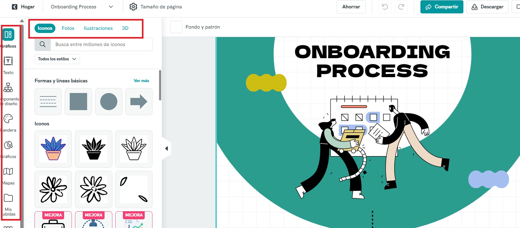 paso 3.1 Piktochart