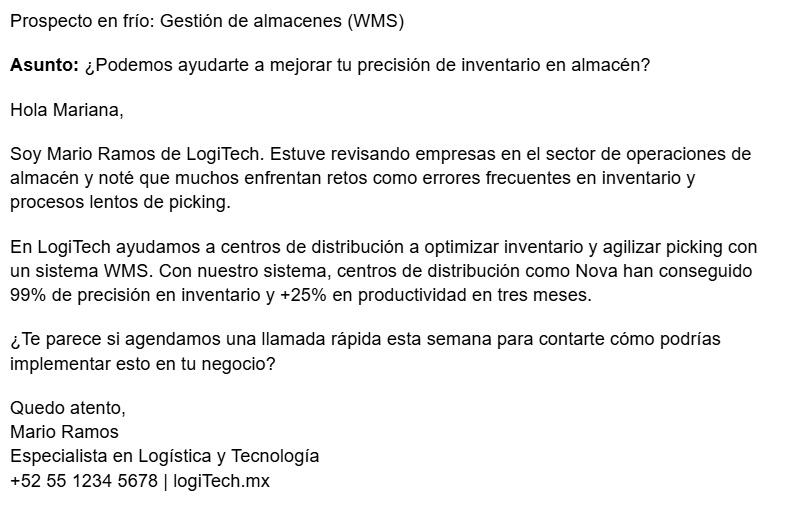 Prospecto en frío