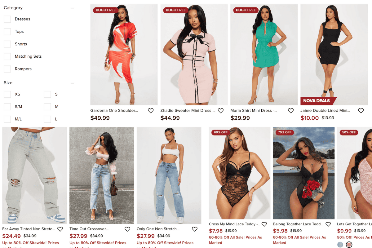 Fashion Nova Ropa