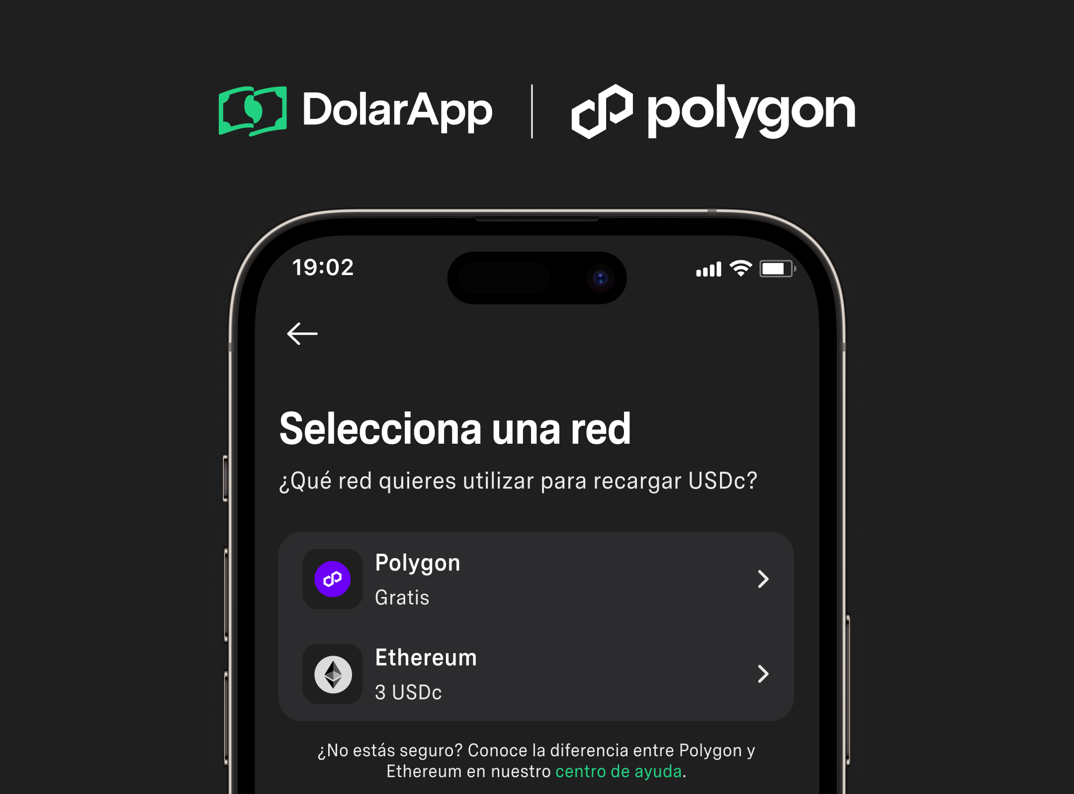 Recargas con USDc en Polygon PoS