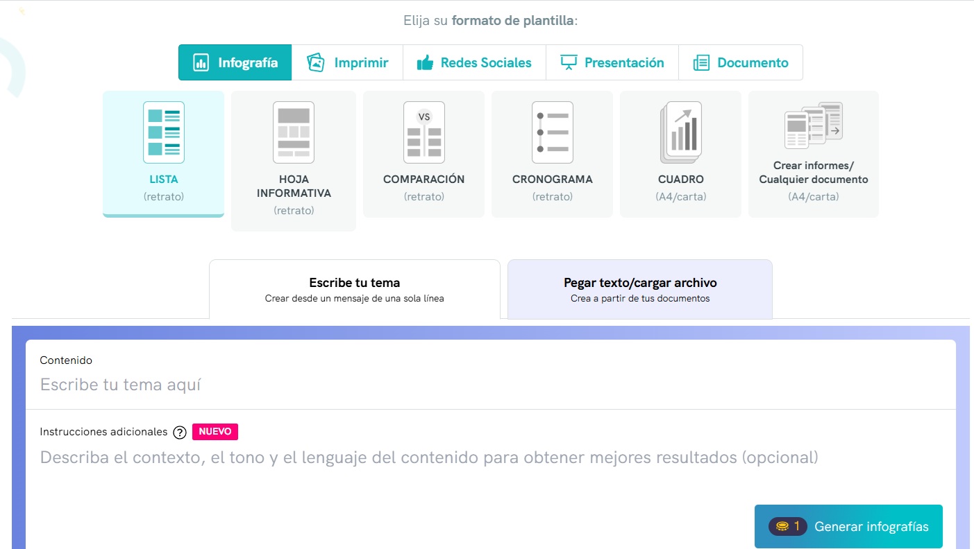 paso 3 Piktochart