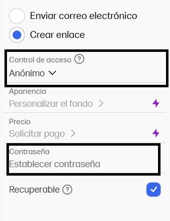 paso 4 WeTransfer Link