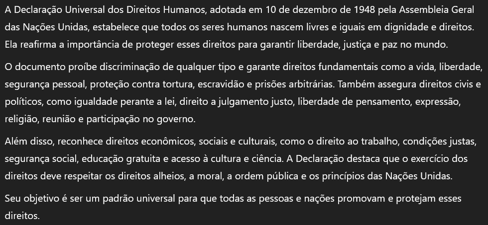 Declaração dos Direitos Humanos