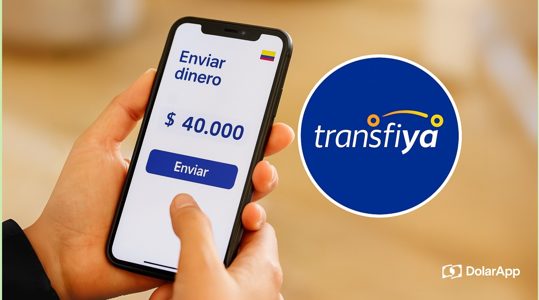 Recibir dinero Transfiya