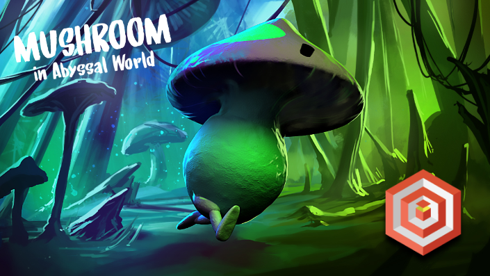 Mushroom in abyssal world