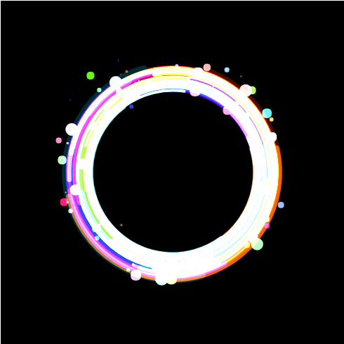 Sci-fi Colorful Circle/Particules