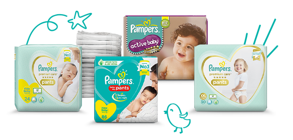 zegevierend aanwijzing Uitvoeren Pampers® Products: Premium Diapers, Wipes & Active Baby Pants - Pampers  India