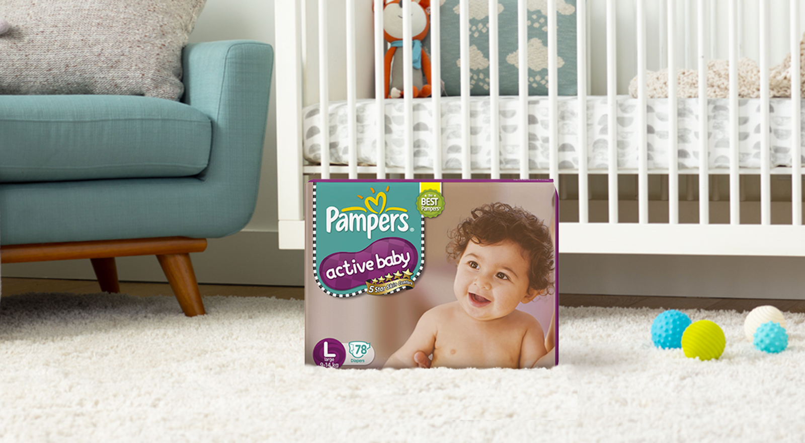 Pampers active baby store m