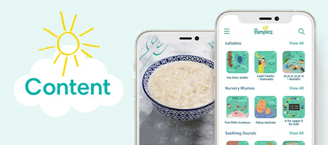 Pampers App - Content