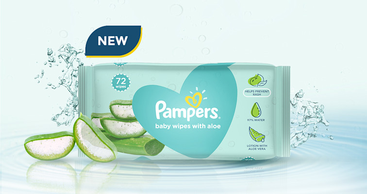 Pampers Aloe Wipes 