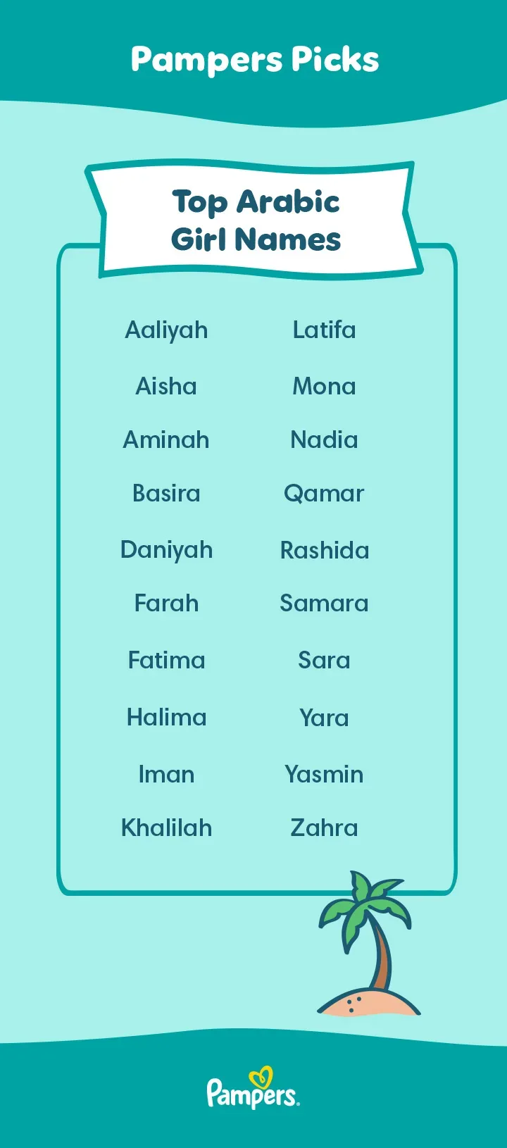 Pampers Arabic girl names