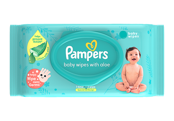 Baby orders wipes with aloe