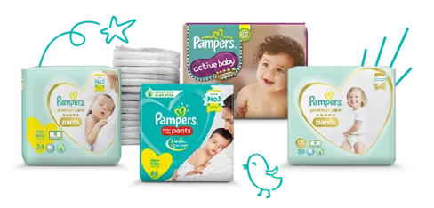 Pampers Baby Diapers and Wipes 