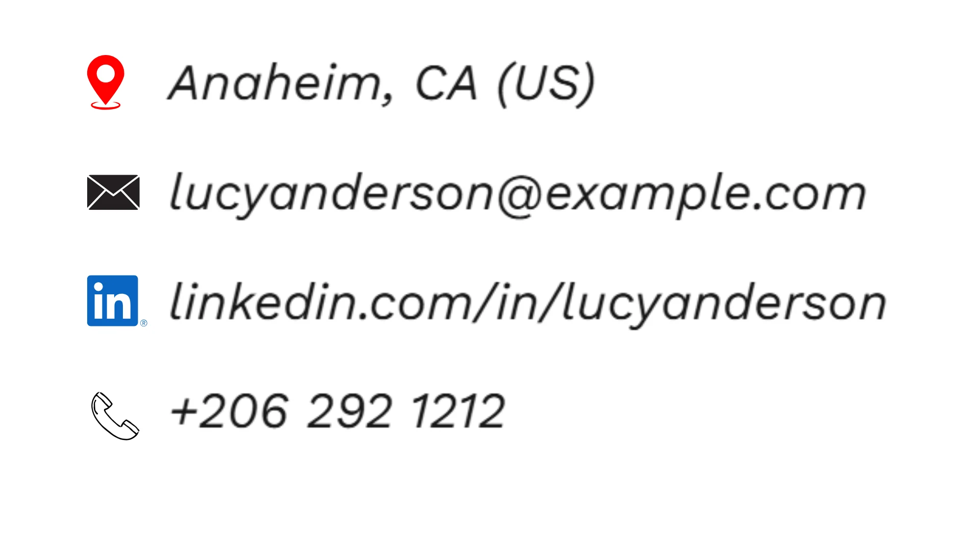 LinkedIn Logo to the Resume