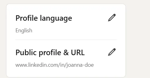 how to put linkedin on a resume - Public profile and URL option