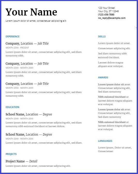 Top Resume Layouts to Make Your - Image1 21
