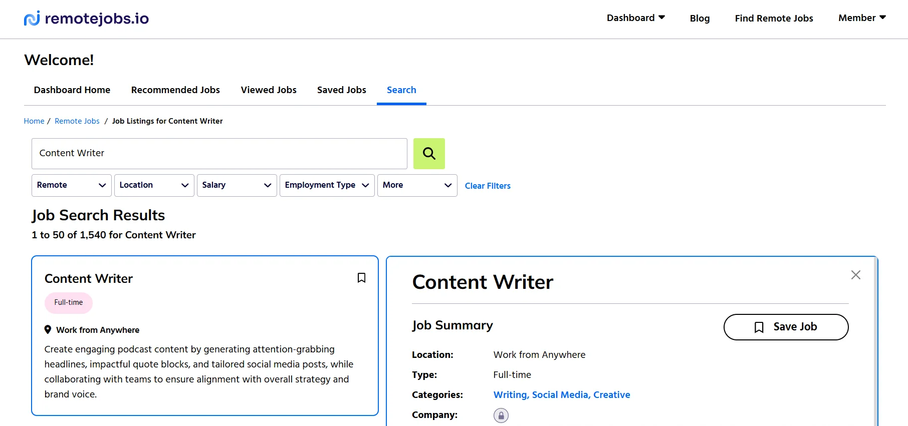 Free Job Search vs. Paid Access
