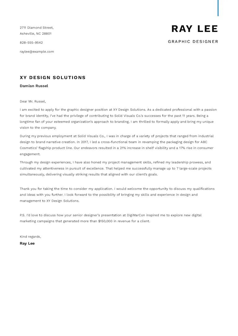 Write a Graphic Design Cover Letter That Will Land You the Job
