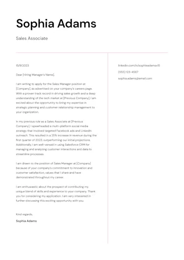 Sales Cover Letter: A Step-by-Step Guide [w/ Tips & Examples]