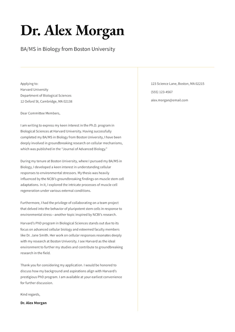 How to Write an Expert PhD Cover Letter Like a Pro [+ Example]