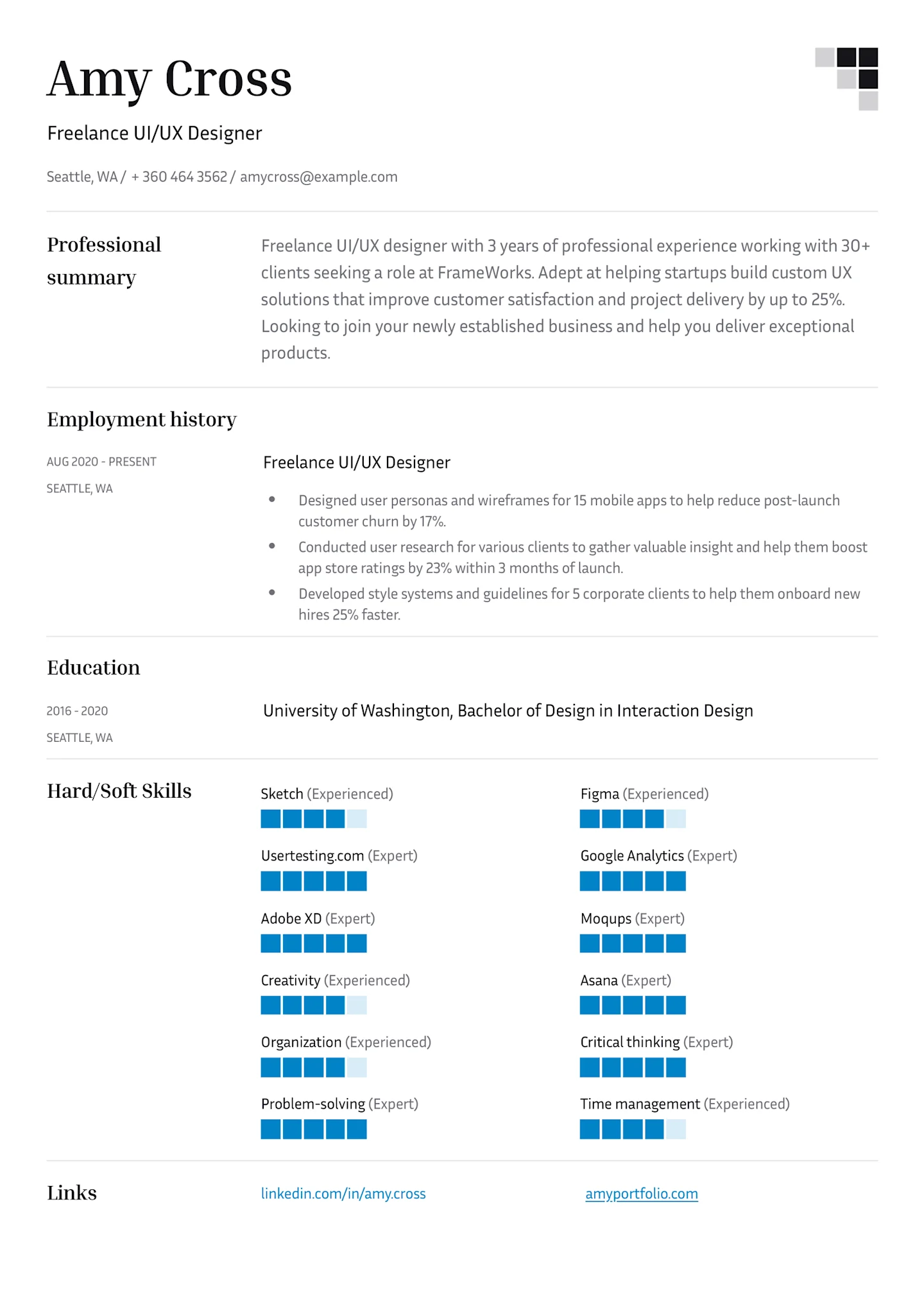 4 UI/UX Designer Resume Examples + Full Writing Guide