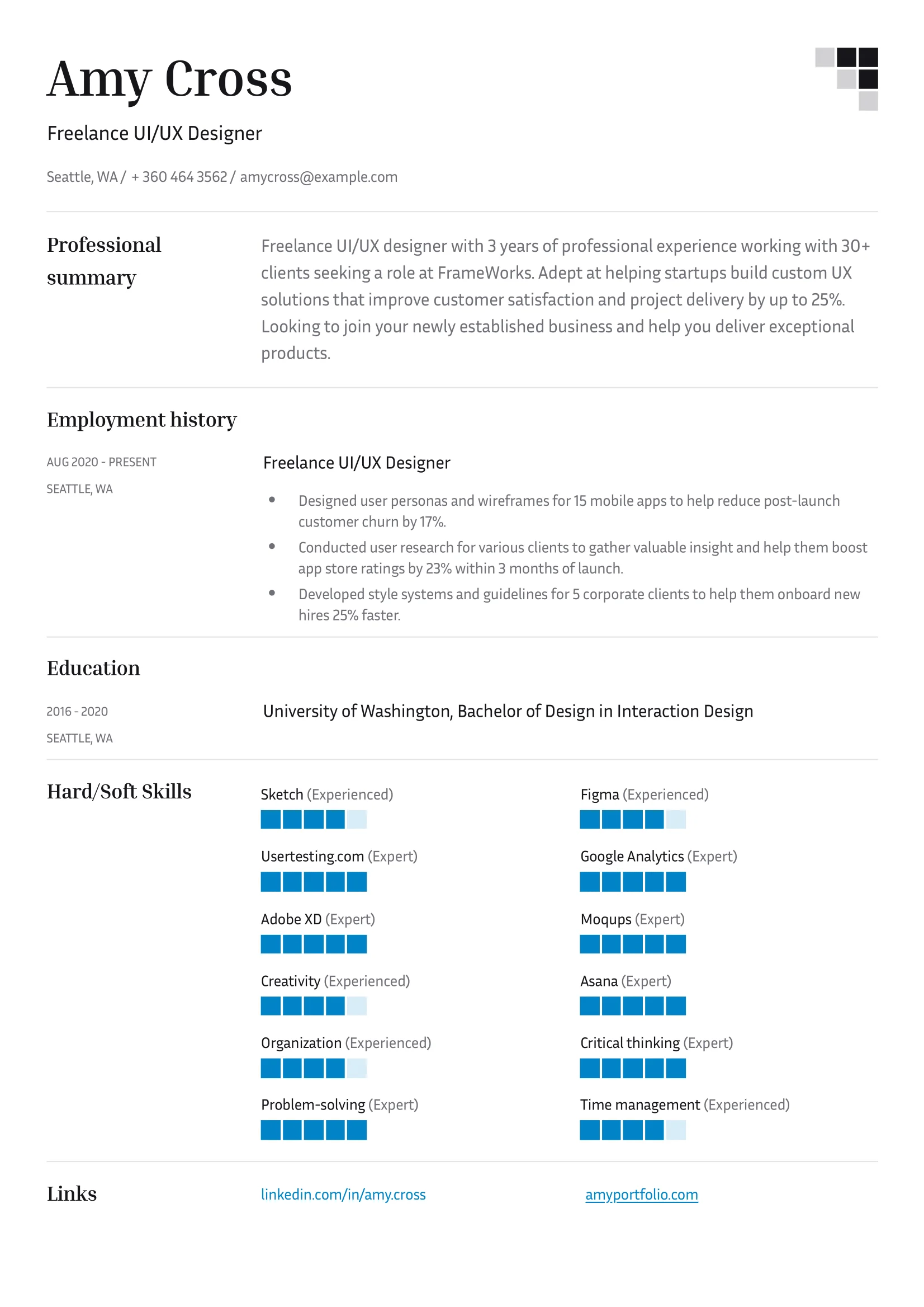 4 UI/UX Designer Resume Examples + Full Writing Guide
