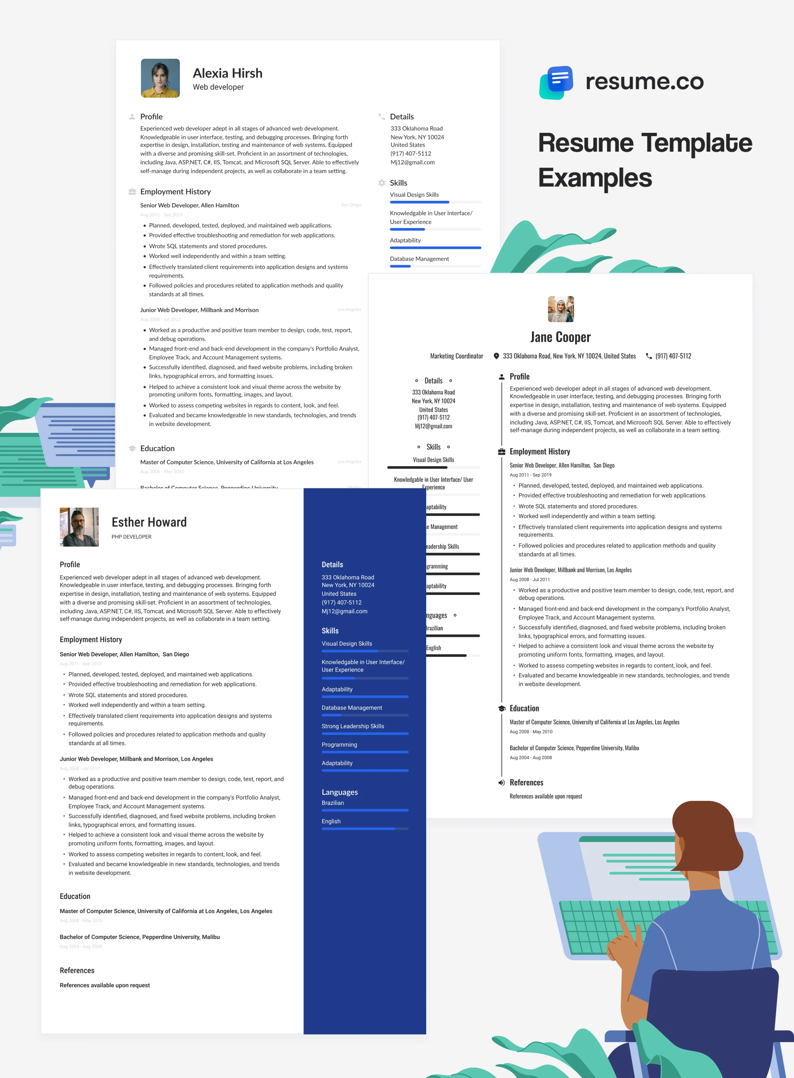 Resume template examples