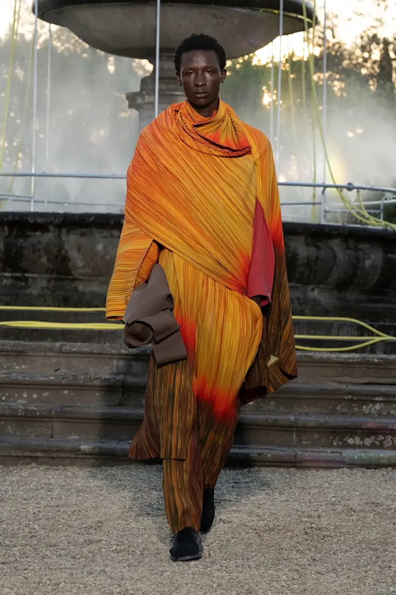 ピッティ ウオモ 2026　春夏 第二弾　Issey look 5 Giovanni Giannoni