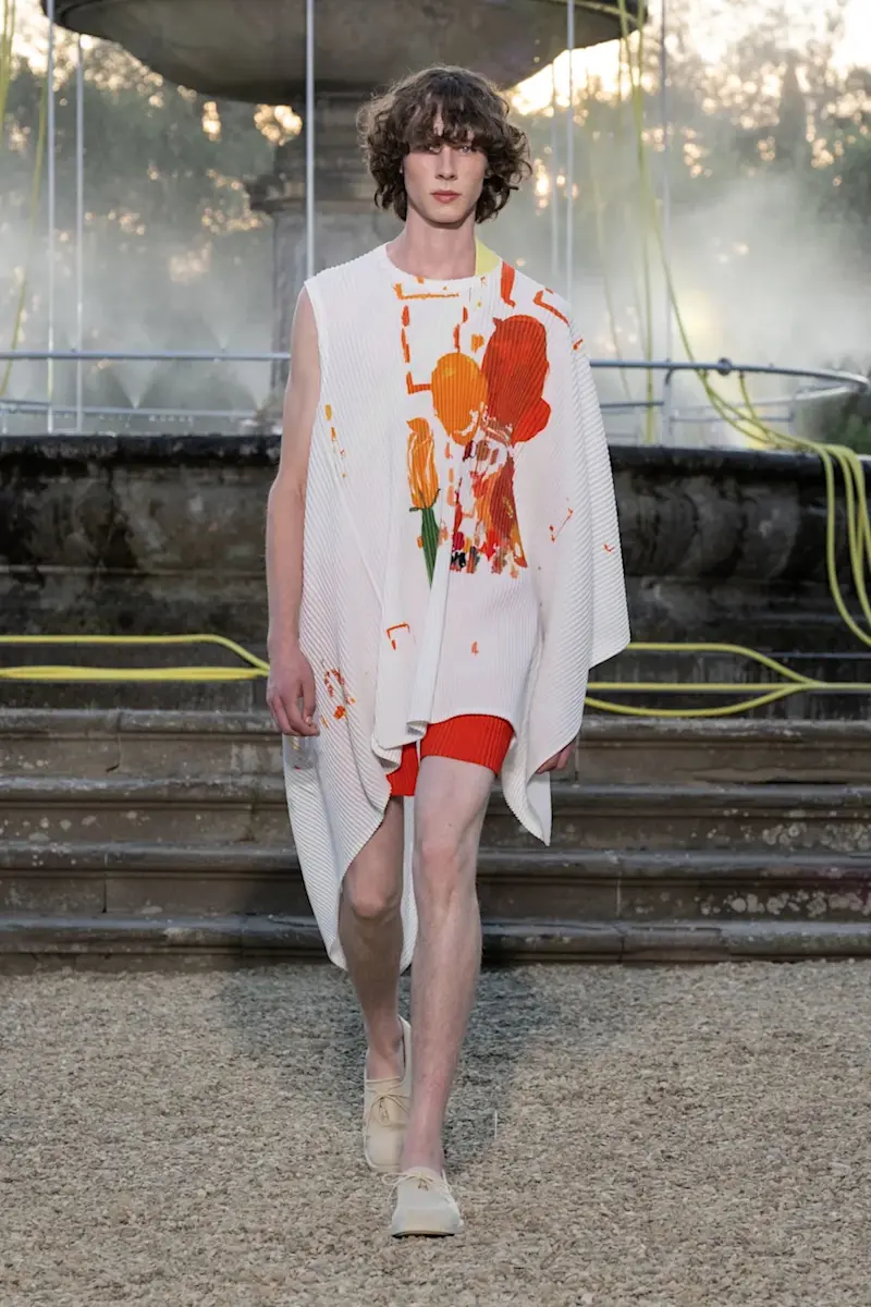 ピッティ ウオモ 2026　春夏 第二弾　Issey look 4 Giovanni Giannoni