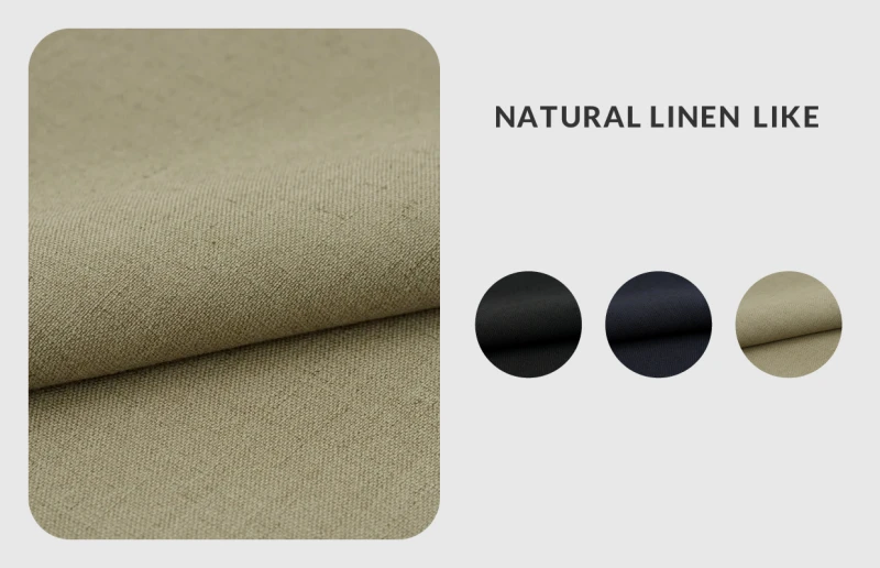 NATURAL LINEN LIKE生地