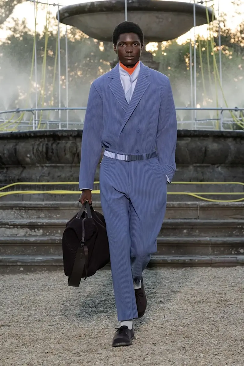 ピッティ ウオモ 2026　春夏 第二弾　Issey look 3 Giovanni Giannoni