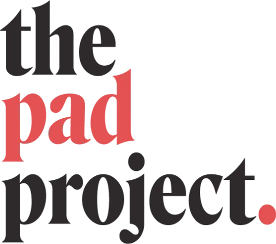The pad project logo on a white background.