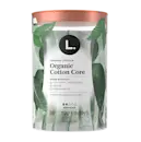 Organic regular tampons with a 100% cotton core