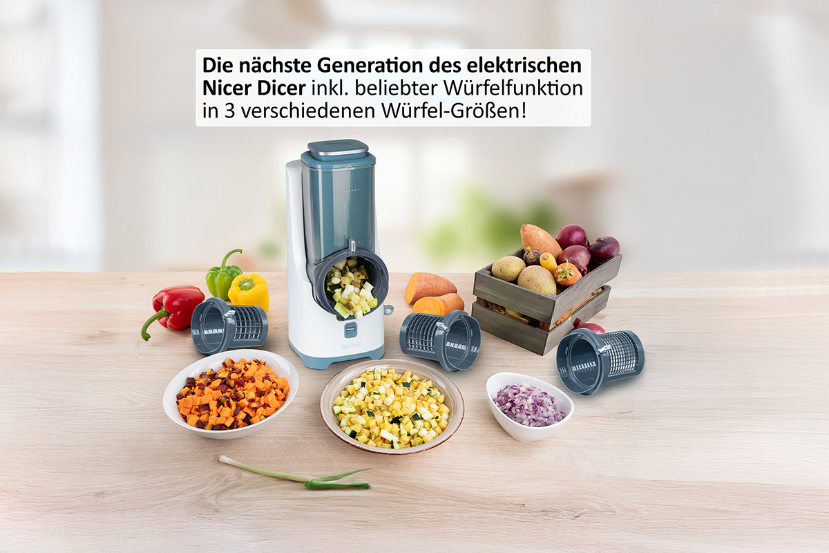 Nicer Dicer Electro Pro – Elektrischer Profi-Allrounder