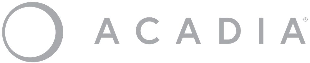 Acadia Pharmaceuticals Inc. logo in gray