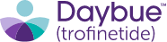 DAYBUE™ (trofinetide) logo links to https://www.daybue.com