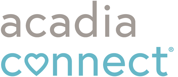 Acadia Connect logo for patient, caregiver, and healthcare professional support website
