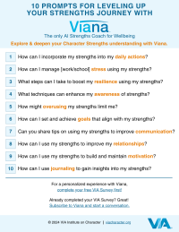 10 simple Viana prompts that help you get to know yourself better.