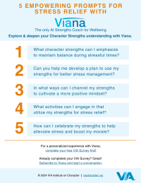 5 simple Viana prompts that help you manage your stress. 