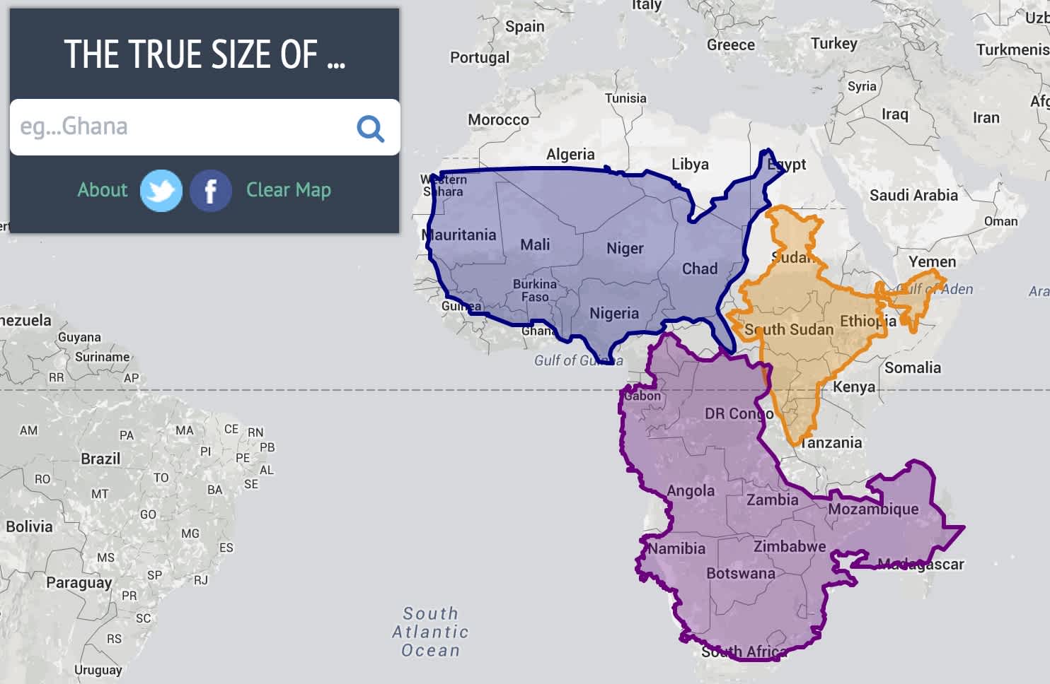 The True Size Of