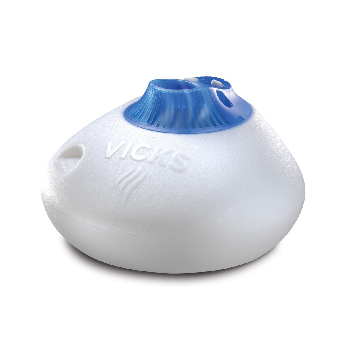 Humidificateur d'air à brume tiède vapeur pure vaporisateur Vicks V150SGNLC  avec veilleuse, blanc/bleu, 5,68 L