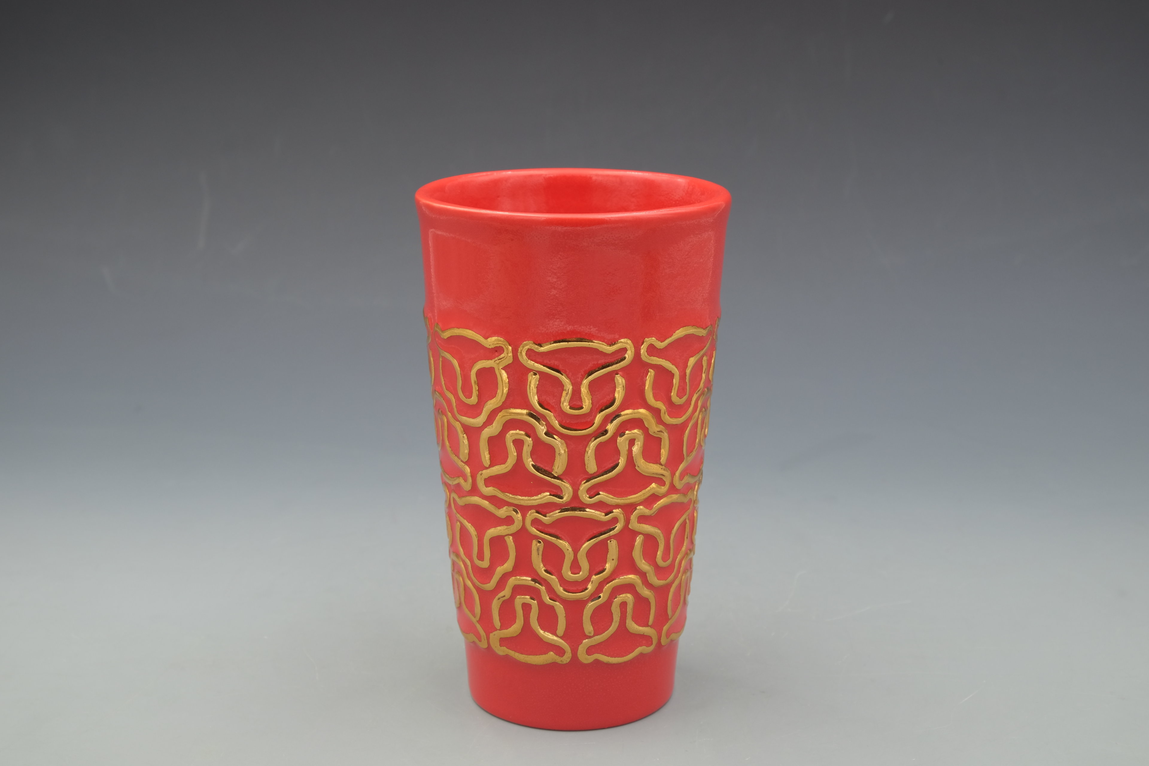 ZB，虎头纹陶瓷杯，#1