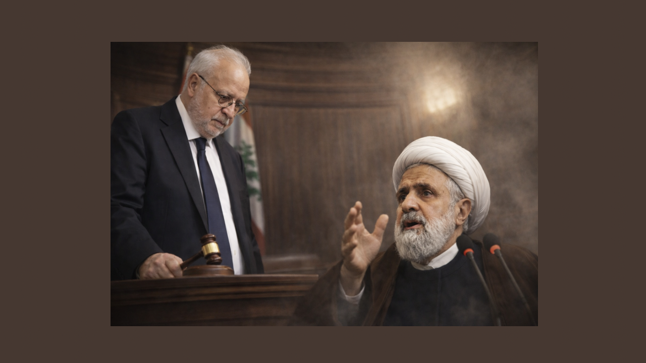 وزير العدل اللبناني يخرق «دائرة الحذر»… إعداد ملف قضائي لملاحقة نعيم قاسم 