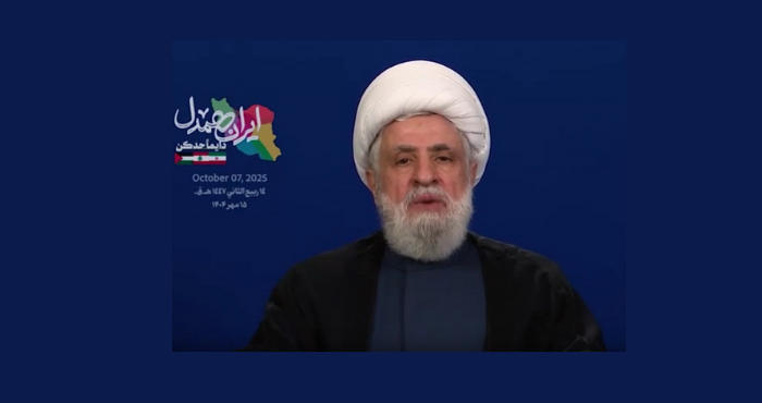 بالصوت والصورة/عن نعيم  قاسم وهو  يحيّي الخامنئي على نتاجه في لبنان والمنطقة