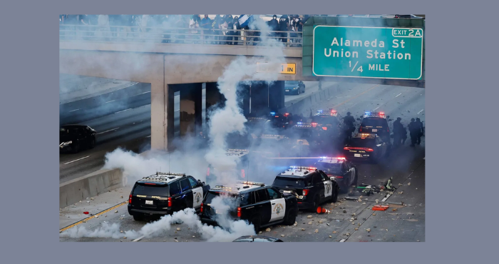 احتجاجات لوس أنجلوس تتصاعد مع نشر الحرس الوطني