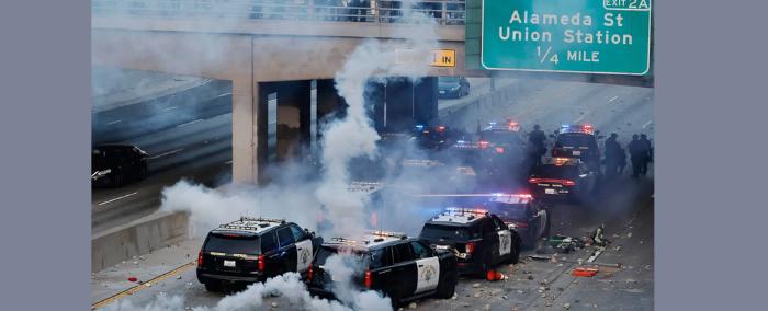 احتجاجات لوس أنجلوس تتصاعد مع نشر الحرس الوطني