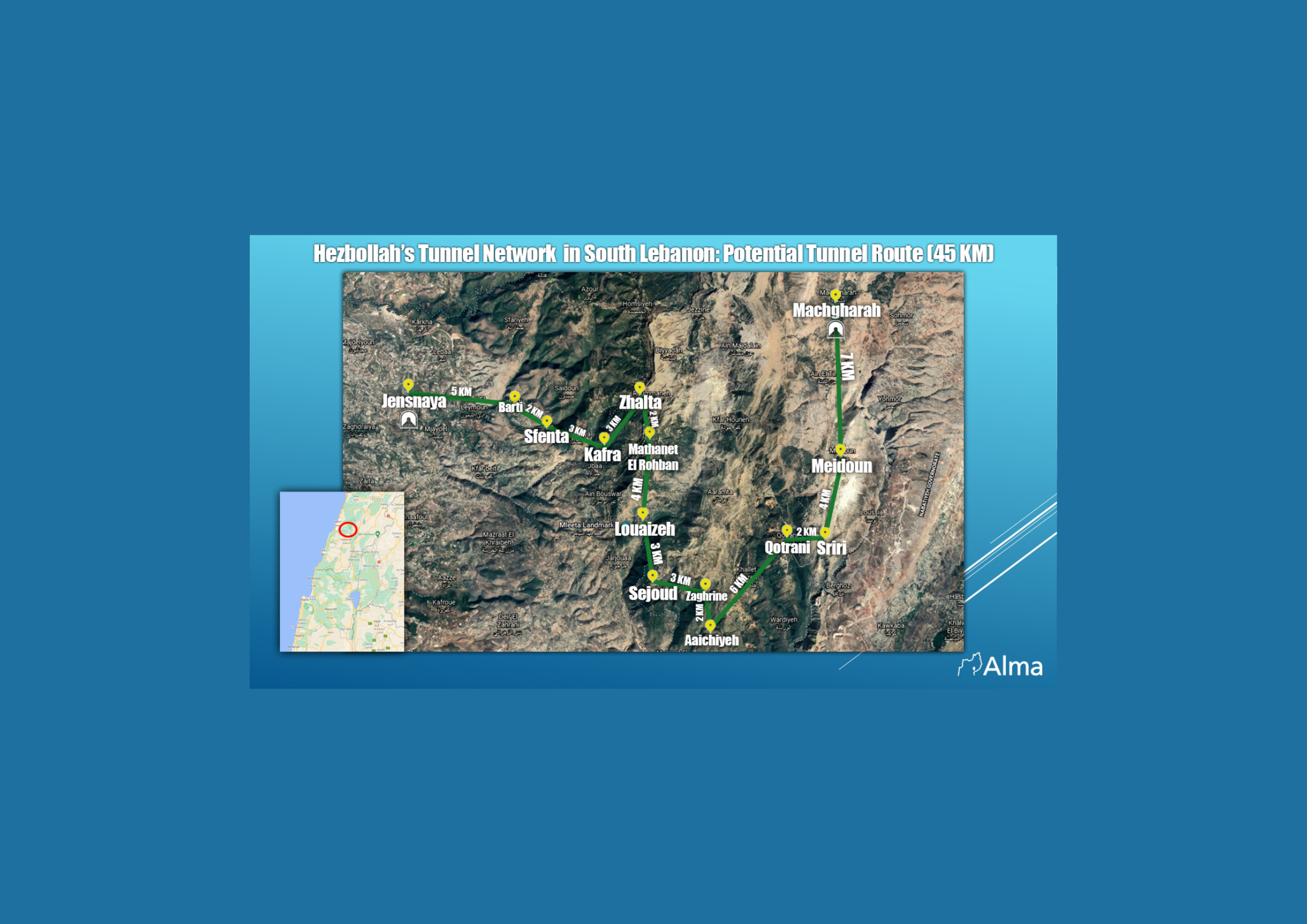  تقرير إسرائيلي عن أنفاق "حزب الله": شبكة ضخمة تمتدّ لـ45 كيلومتراً في جنوب لبنان